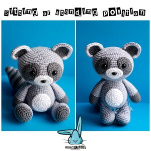 Amigurumi Raccoon Crochet Pattern: DIY Forest Animal (PDF Pattern) image 3