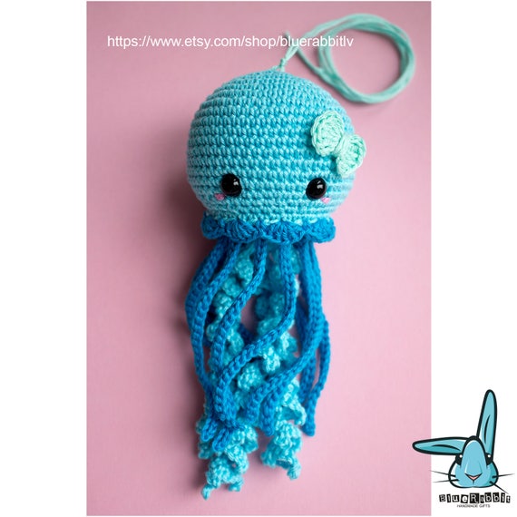 Amigurumi Jenny The Jellyfish Crochet Pattern Languages English French Norwegian Spanish Swedish Portuguese Danish Dutch German - 