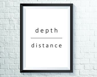 Depth over Distance | *Digital Print*
