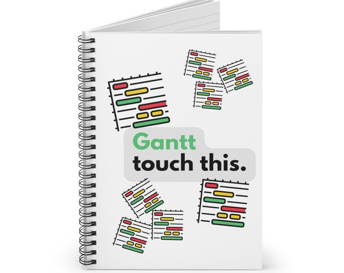 Funny Gantt Chart Notebook, Desk Accessories, Funny Project Manager