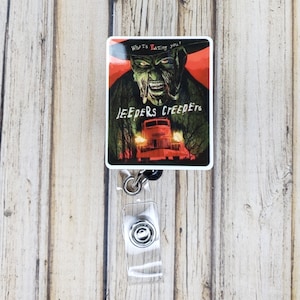 Horror Movie Belt Clip Badge Reel Name Tag Holder- Nurse / Student