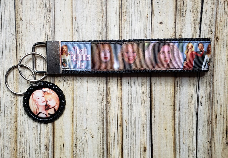 Death Becomes Her Movie Key Fob Keychain Wristlet Set Goldie Hawn Meryl Streep