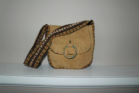 Vintage 1960's Suede Deer Skin Buckskin Fringe O R