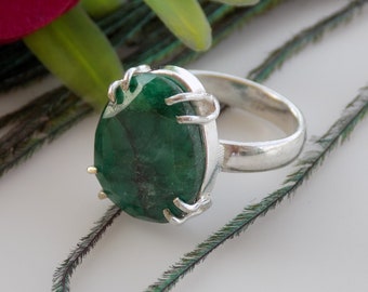 Handmade Ring Thebestjewellery Green Beryl Ring Silver Plated Ring Size- 8 USA BRS-4439 Women Jewelry, Handmade Ring Thebestjewellery Green Beryl Ring Silver Plated Ring Size- 8 USA BRS-4439 Women Jewelry,