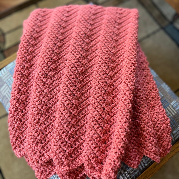 Coral Baby Blanket Etsy