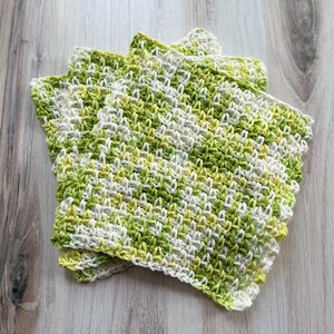 Paños de cocina de algodón hechos a mano, hechos a crochet, limpieza sostenible, regalos de inauguración de la casa, gruesos y duraderos. imagen 6