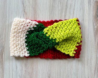 Diadema calentadora de orejas de ganchillo, accesorio de invierno de acrílico hecho a mano
