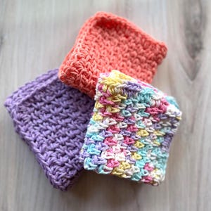 Paños de cocina de algodón hechos a mano, hechos a crochet, limpieza sostenible, regalos de inauguración de la casa, gruesos y duraderos. imagen 1