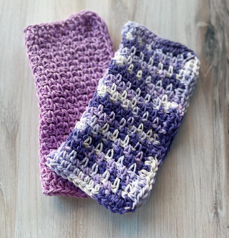 Paños de cocina de algodón hechos a mano, hechos a crochet, limpieza sostenible, regalos de inauguración de la casa, gruesos y duraderos. imagen 3