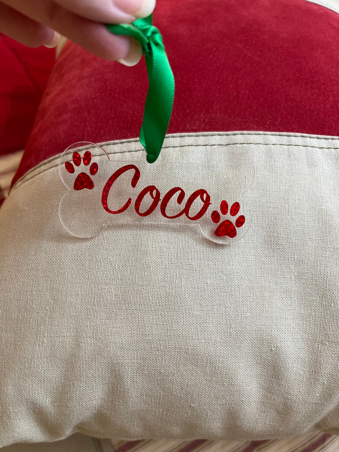 personalized-acrylic-dog-bone-ornament-dog-bone-ornament-etsy