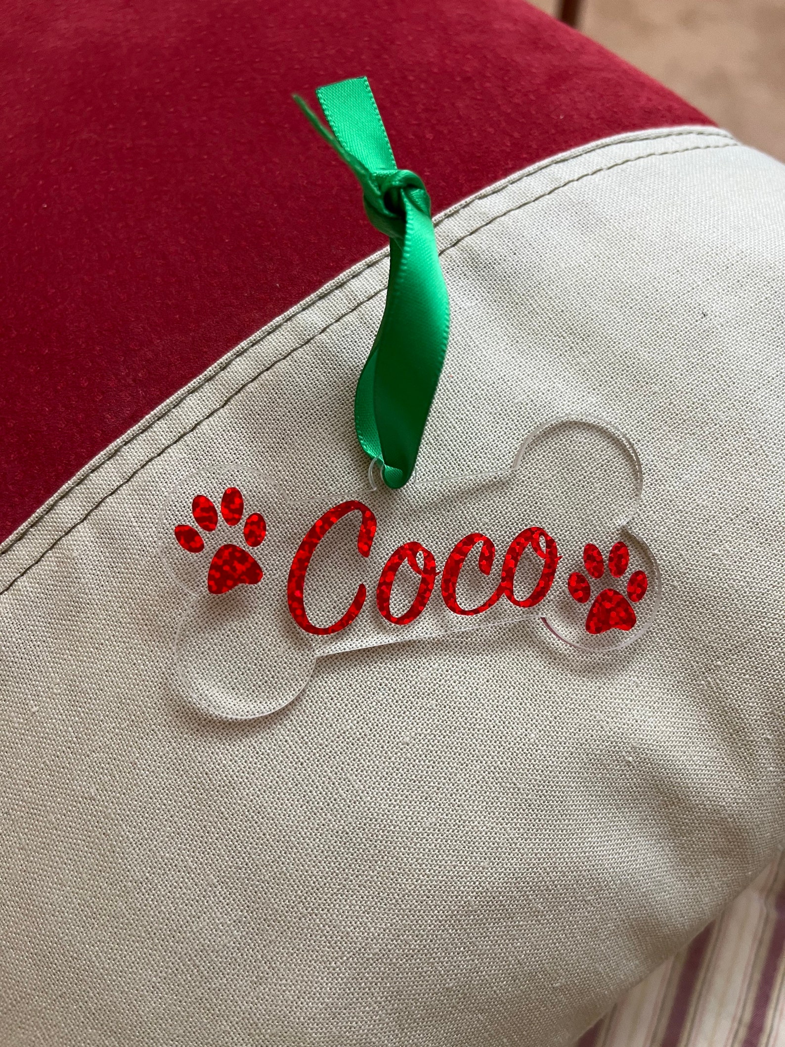 personalized-acrylic-dog-bone-ornament-dog-bone-ornament-etsy