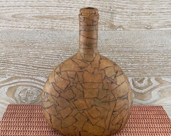 1970 Decoupage Bottle | Tinted Masking Tape