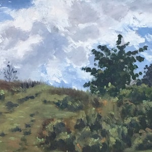 Plein Air Painting West Newbury Oil on Board Simon Parkes image 7