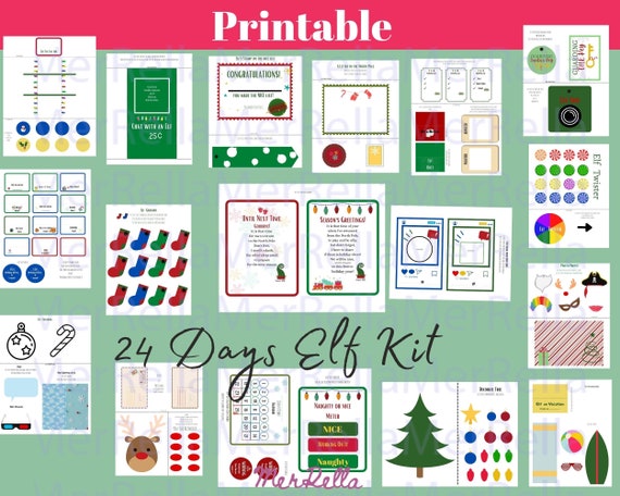 Printable Elf Idea Elf Kit Elf Letter Elf Certificate