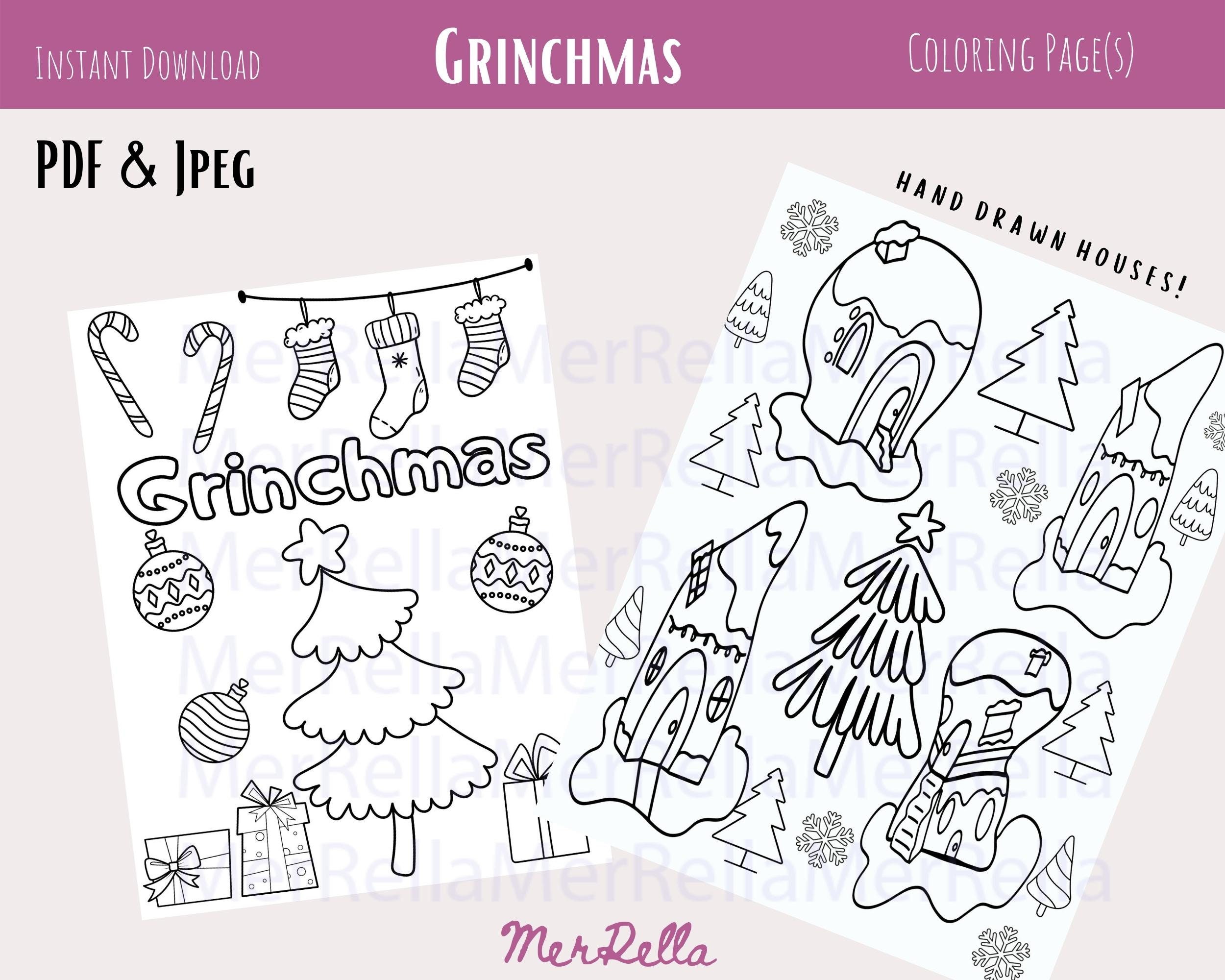 christmas coloring pages grinch