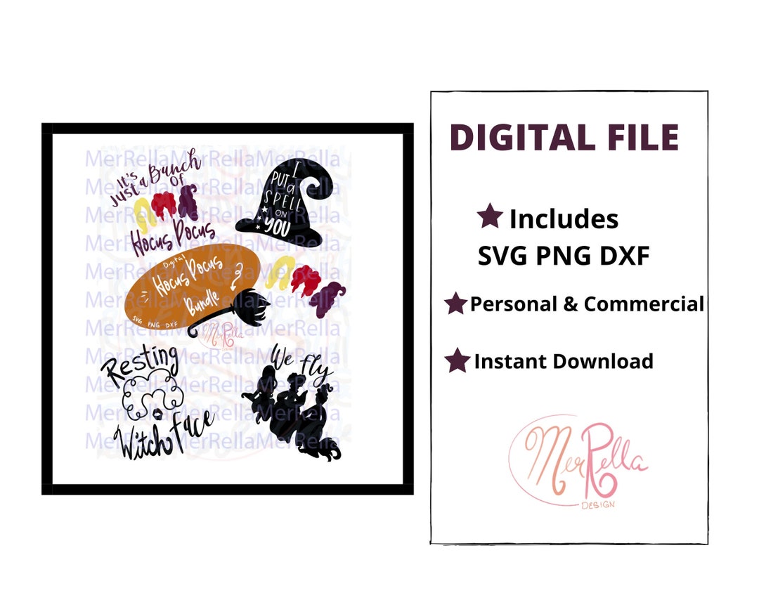 Hocus Pocus Sisters SVG Bundle, Witch Cut File (digital Download) - Etsy