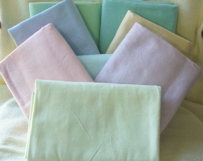Extra Large Receiving Blanket - Swaddling Blanket - Cotton Flannel Baby Blanket - Burp Cloths  -  Solid Colors - Many Colors - See Listing