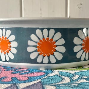 Large Figgjo Flint Turi Daisy Design Bowl 12322 Circa 1960 image 10