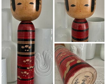 Vintage Wooden Traditional  Kokeshi Doll 30.5 cm 12 inches circa 1970