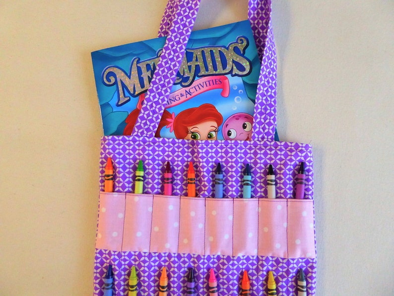 Download Crayon Bag with Crayons/Coloring Book/Cloth Activity | Etsy
