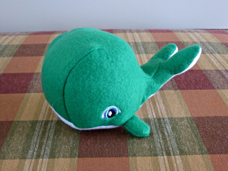 Stuffed Whale Set-Mom and BabyGreen Whale ToyChild Safe Plush WhaleStuffed Animal WhaleBaby Shower GiftNursery DecorToyfree shipping