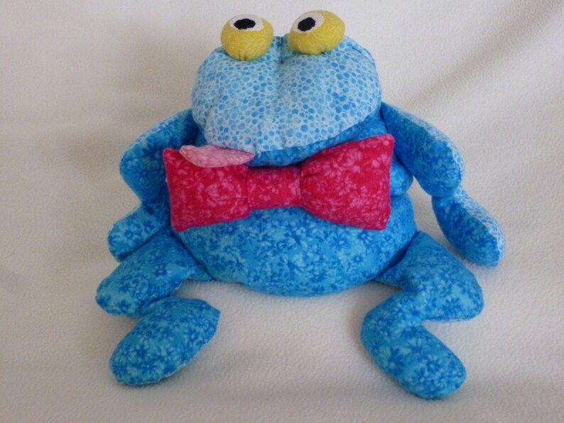 Frog Stuffed Animal/Bean Bag/Blue Frog Toy/Froggy Stuffed Etsy