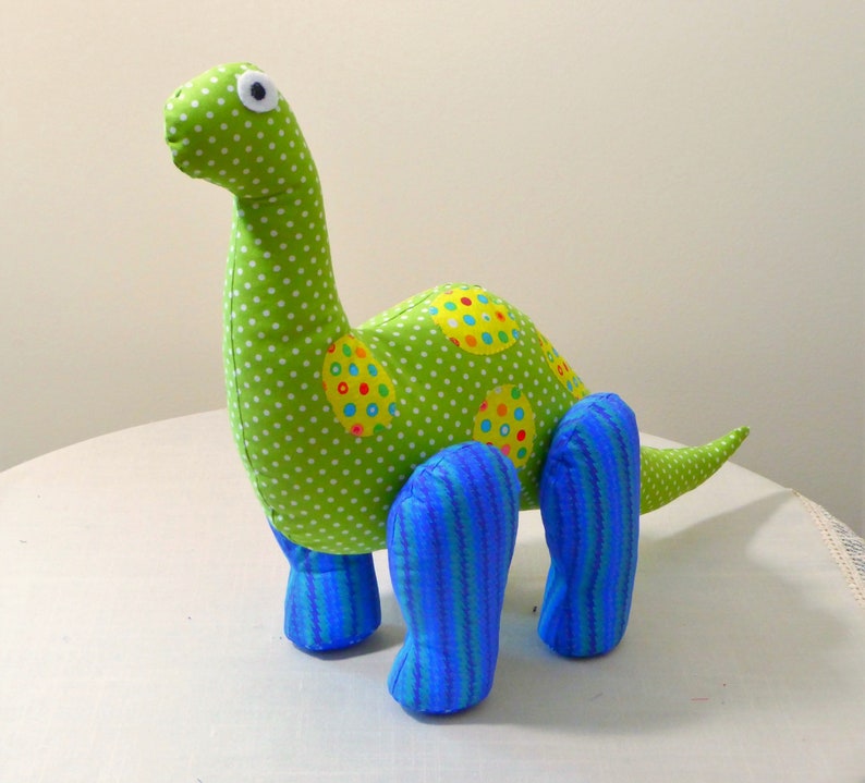 Brontosaurus Stuffed Animal/Dinosaur Plush/Brachiosaurus polka | Etsy