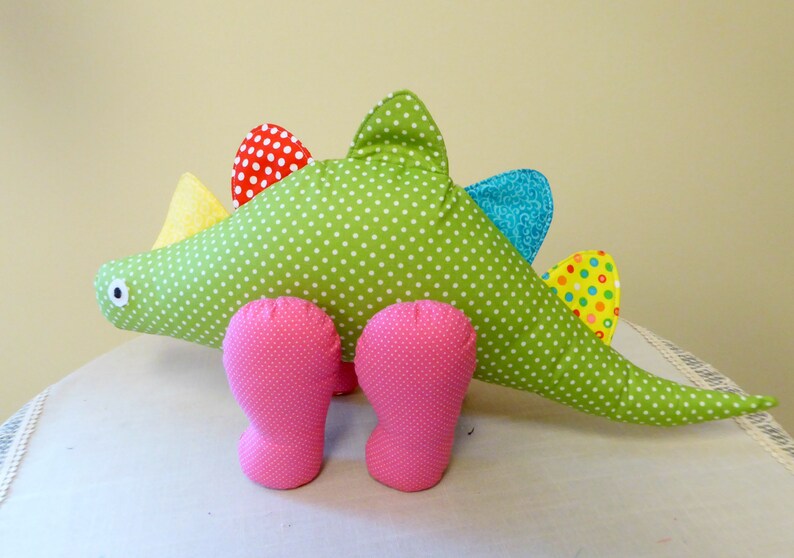 Stegosaurus Stuffed Animal/Dinosaur Plush/polka Dot dino/child | Etsy