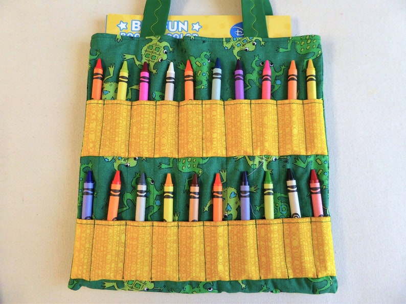 Download Crayon Bag with Crayons/Coloring Book/Cloth Activity | Etsy