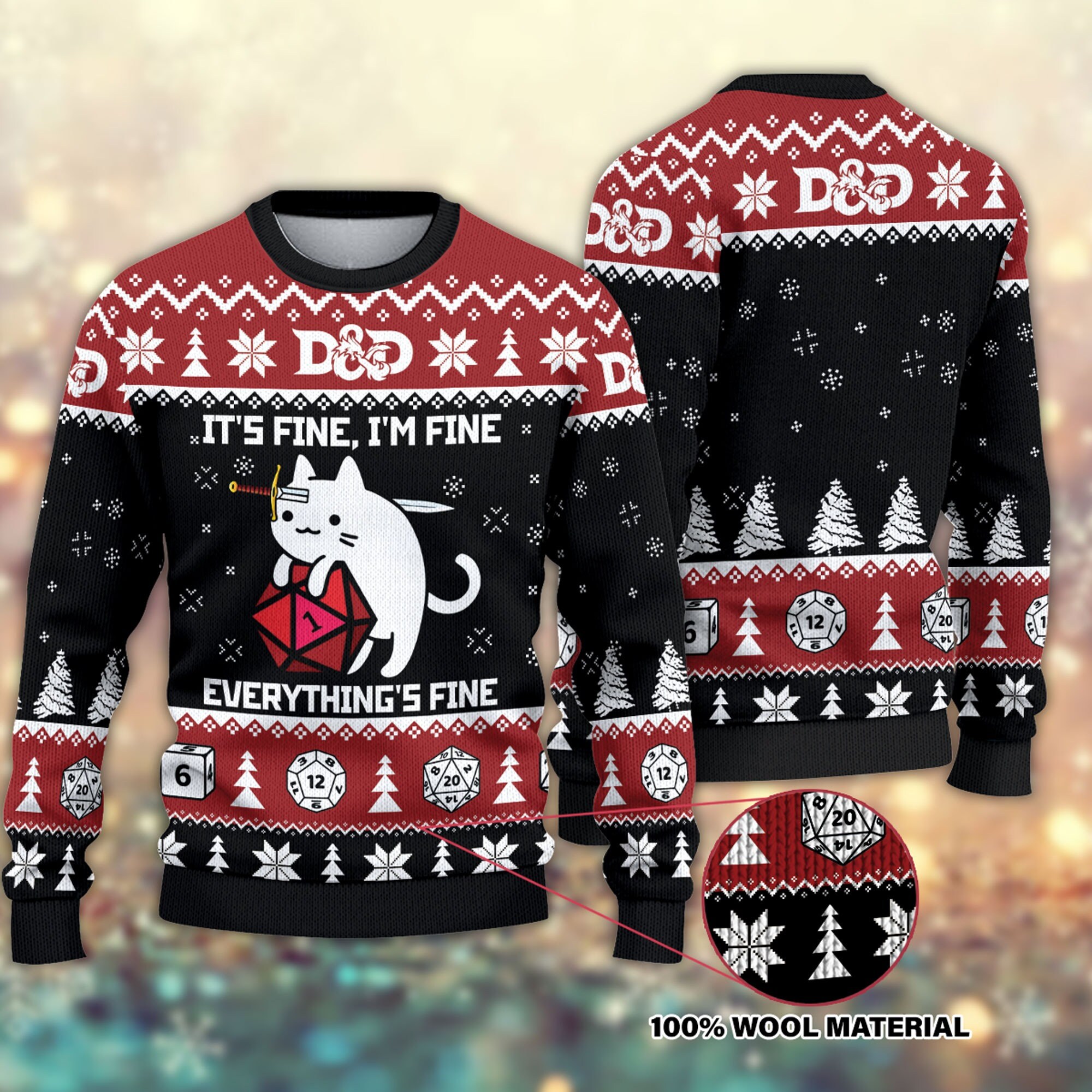 Dnd Ugly Sweater - Etsy