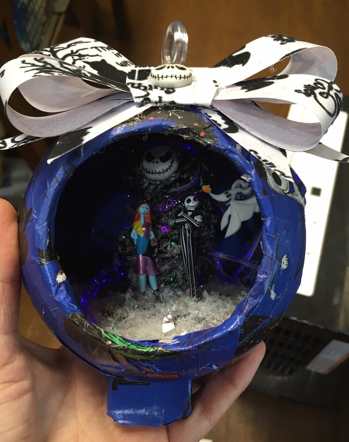 Large Light up Nightmare Before Christmas Ornament Etsy UK
