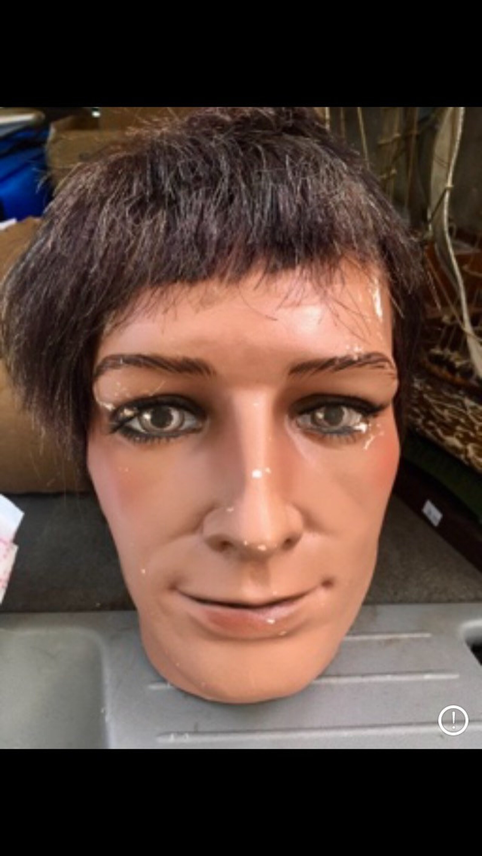 Vintage creepy male mannequin head display Etsy