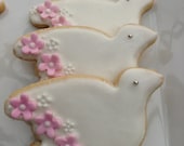 Decorated Peaceful Dove Cookie, Edible Favor, First Communion, Baptism, Sympathy Gift, Easter, Bereavement Gift, Confirmation