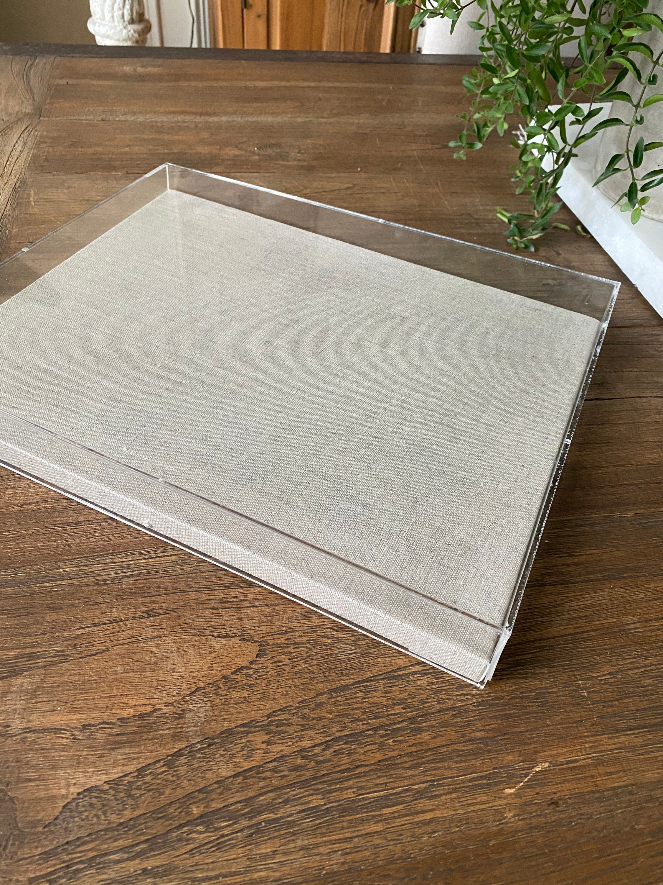 Custom Lucite Acrylic Frame White Canvas Shadow Box 37x37x2 Etsy