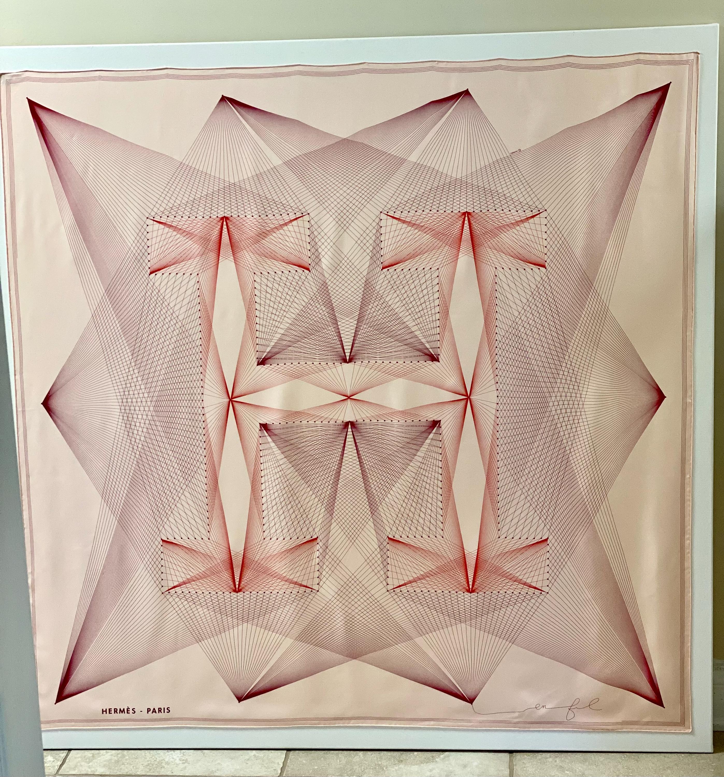 Acrylic Floating Scarf Hermes Frame Custom Display Wall Art Decor