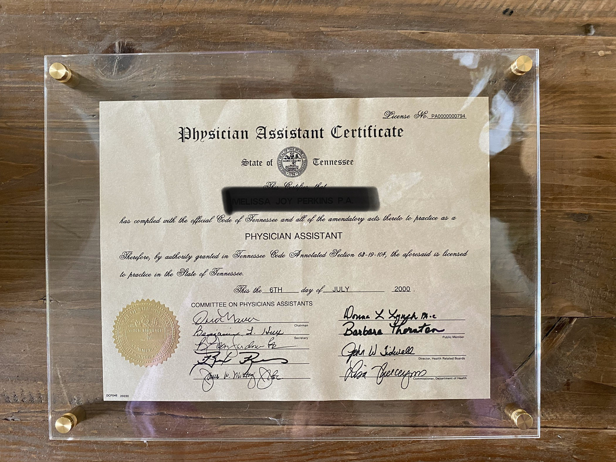 Marco Acrilico Documento De Diploma Plano Montado En Pared Etsy Mexico