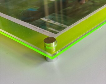 1/2 OFF ** CLEARANCE** Green Neon Floating Frames You Pick Bolt Color