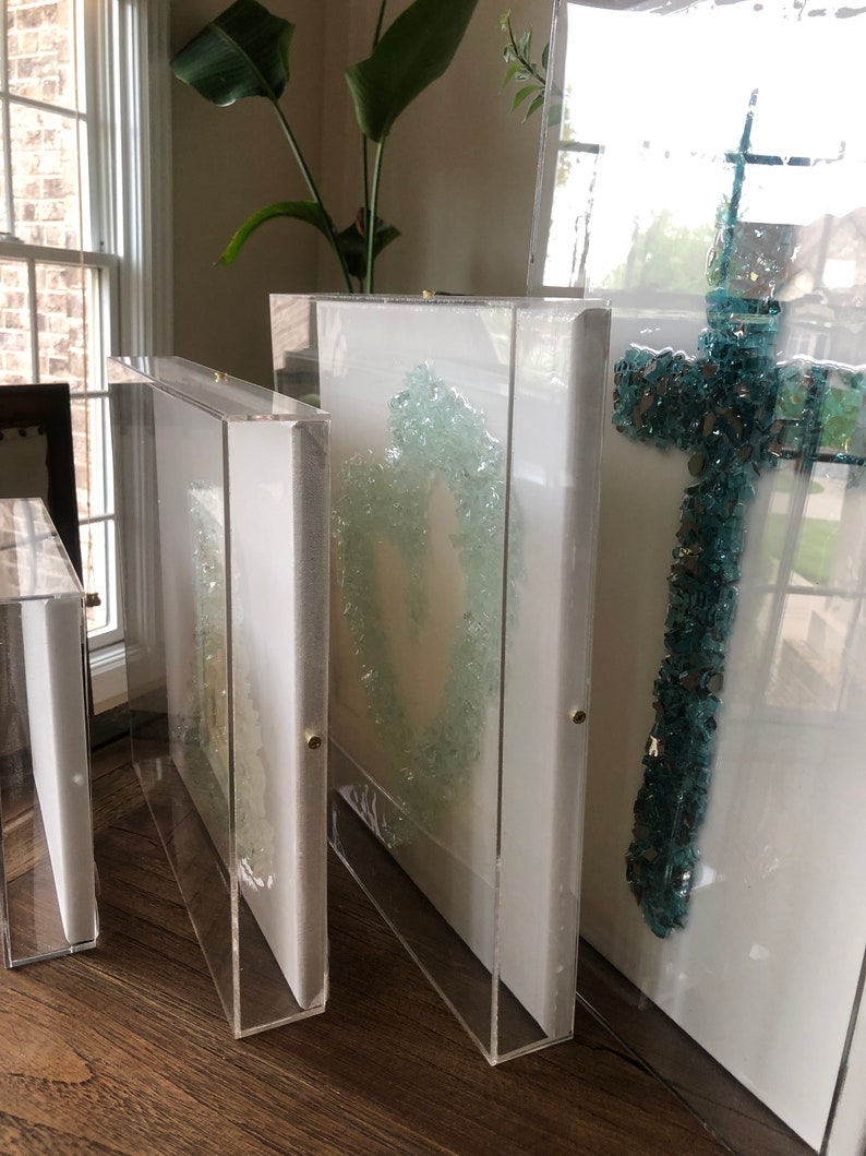CUSTOM Acrylic Frame Lucite Box Shadow with Canvas Lots of | Etsy