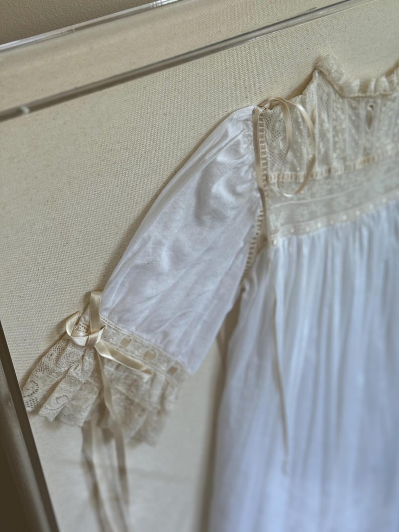 Baby Gown Frame Christening Acrylic Shadow Box Baptism Newborn Kit Custom image 8