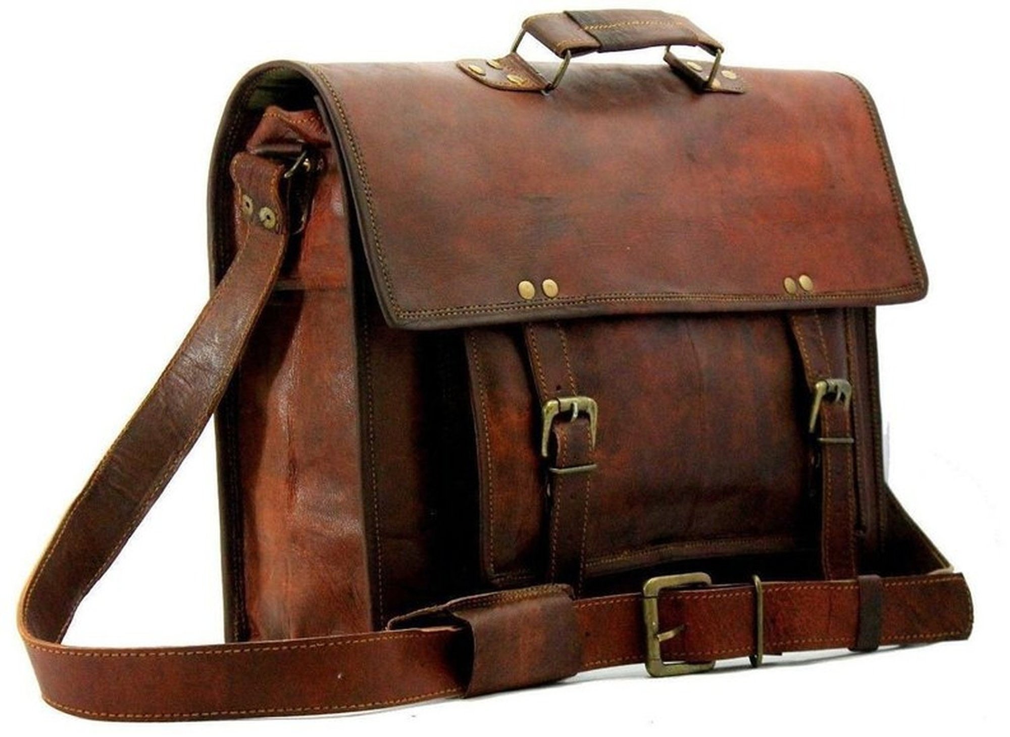 Messenger Bag/ Laptop Briefcase/ Handcrafted Leather Bag/ | Etsy