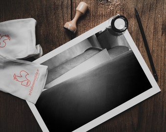 Santorini Grecia Fotografia in bianco e nero Stampa: Arte murale minimalista