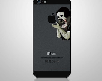 Etiqueta engomada etiqueta iPhone arte Zombie blanco como la nieve para el móvil de Apple Iphone 5