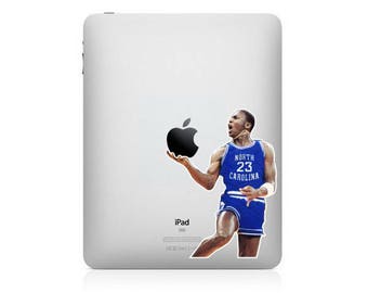 iPad decal sticker North Carolina basketball art for Apple Laptop