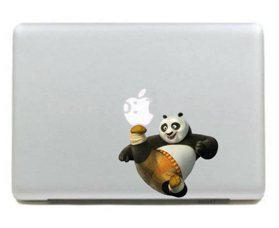 MacBook 15 Inch Decal Sticker Kung Fu Panda Kicks Apple Art for Apple