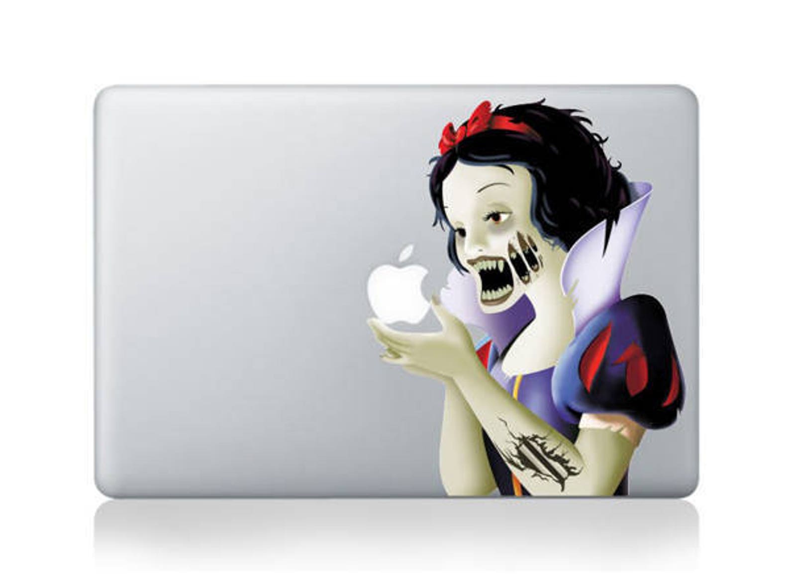 zombie snow white macbook sticker zombie snow white macbook sticker