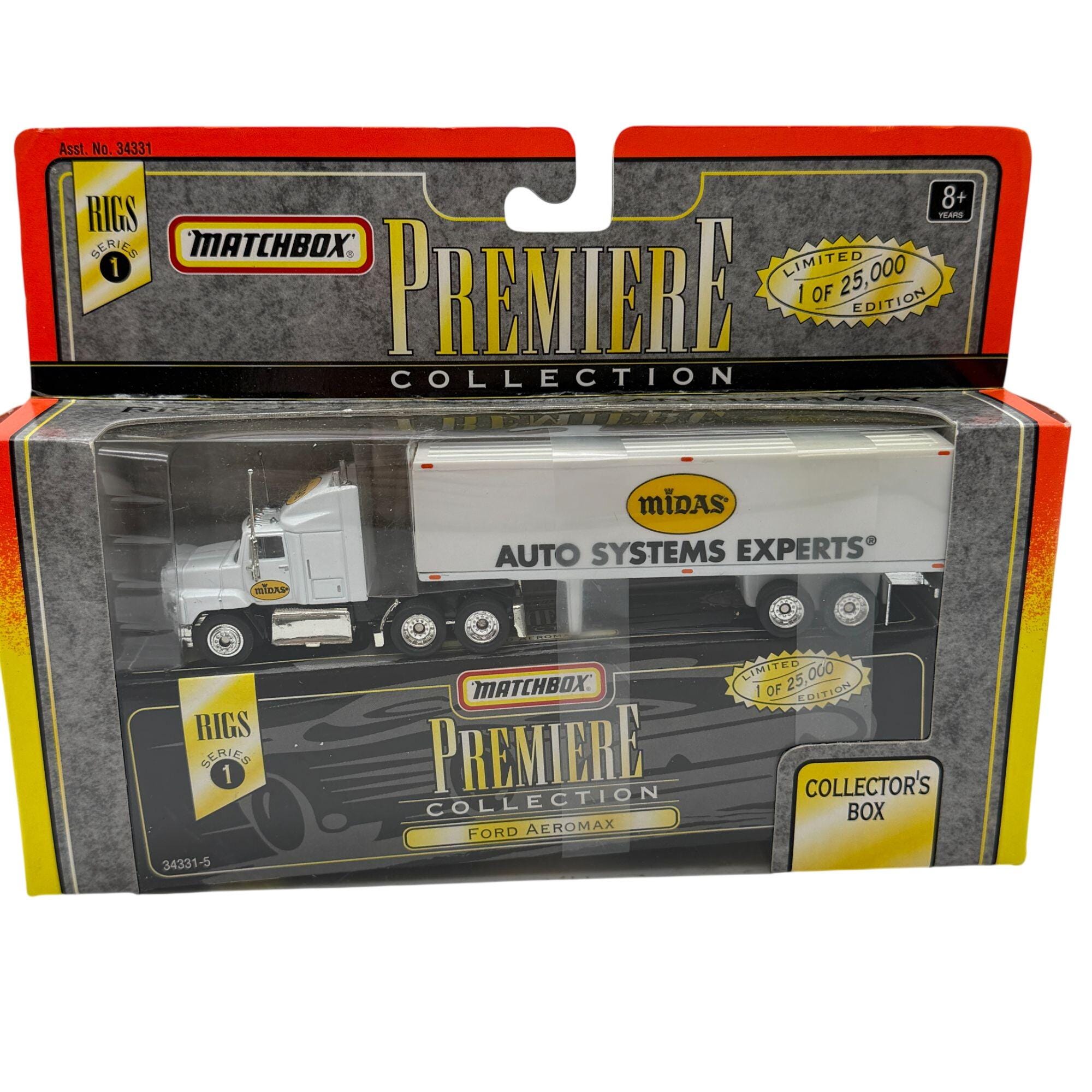 Matchbox Premiere Rigs Midas Ford Aeromax With Trailer Series 1