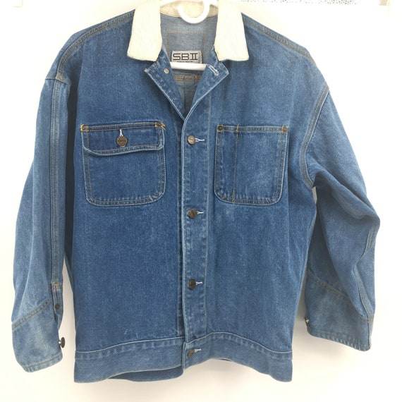 Vintage womens denim jacket 1980's size small cordoro… - Gem