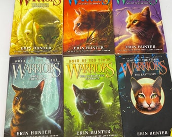 Warriors Omen of the Stars book set 1-6 Erin Hunter YA cat action books sci fi fantasy