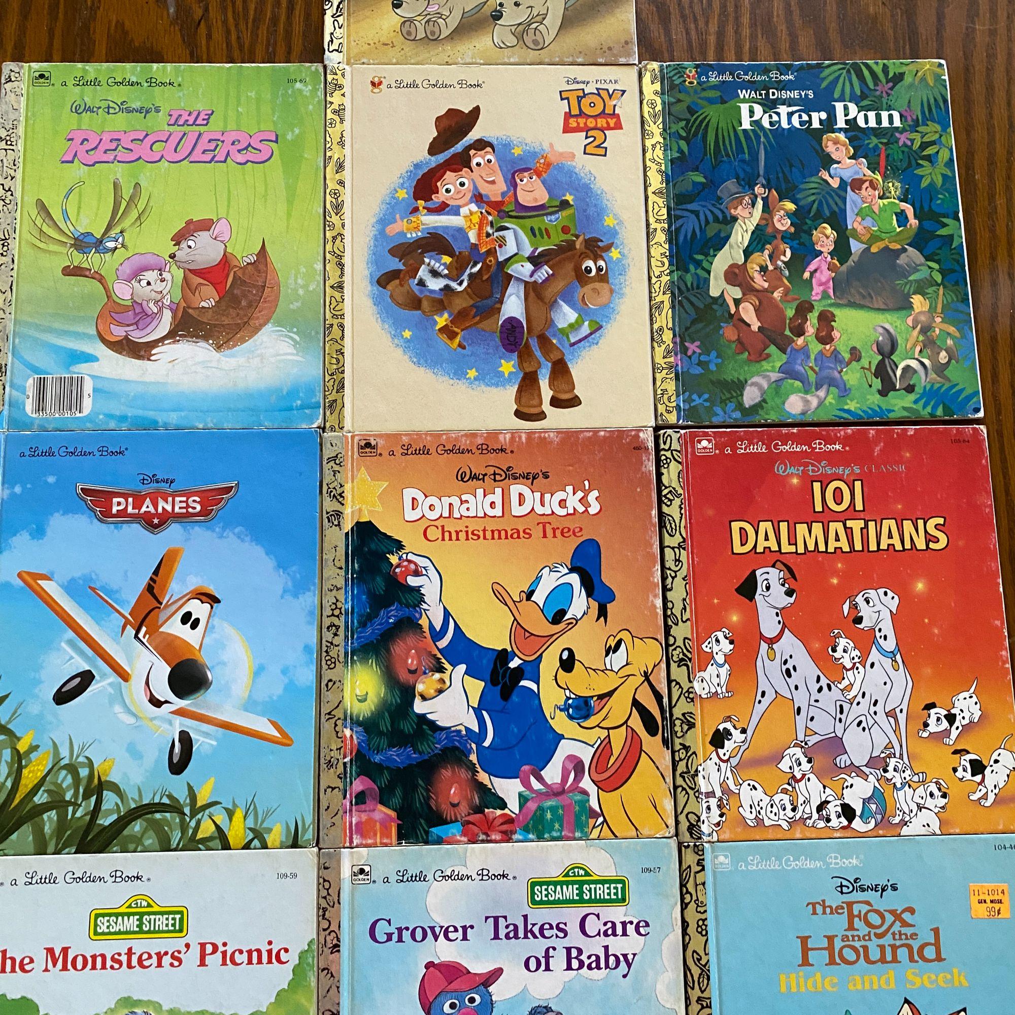 VTG Little Golden Books Disney Children's Books 80s-00s Hardback