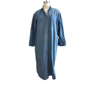 Chambray Linen Dress, Shirtdress - Etsy